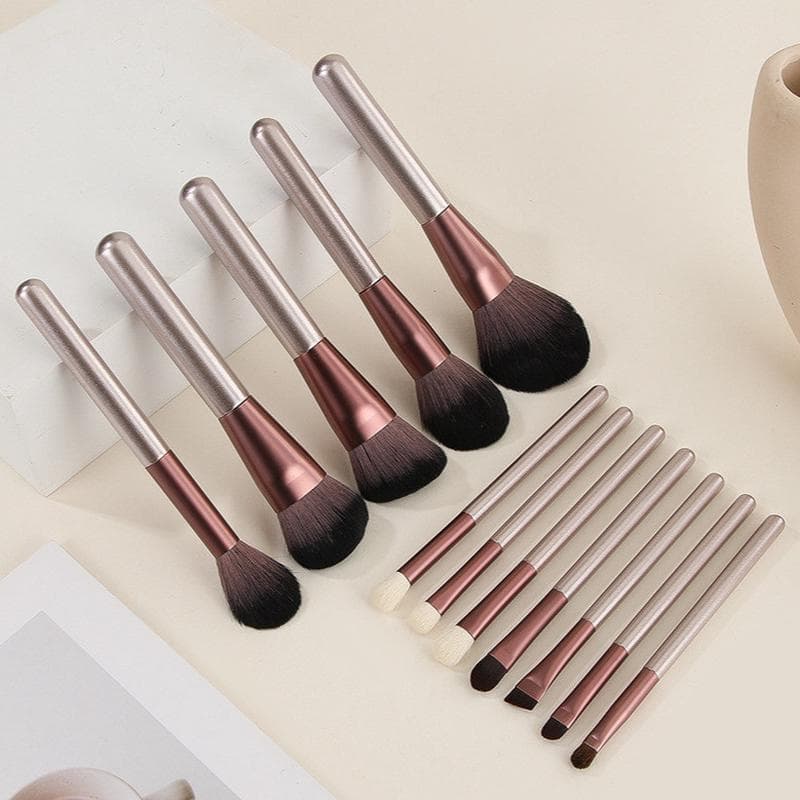Conjunto de pincéis de maquiagem com 12 uvas pequenas, influenciador recomendado, cabelo macio, ferramentas de beleza pa