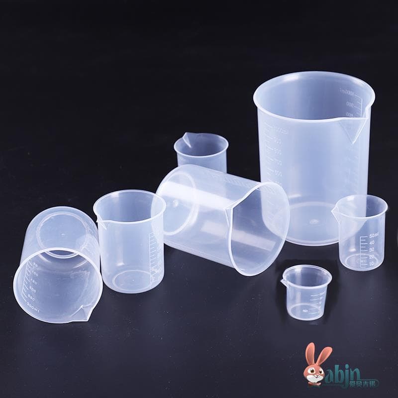 Copo medidor descartável com escala copo plástico 250ml equipamento Experimental 100ml1000ml50ml500ml