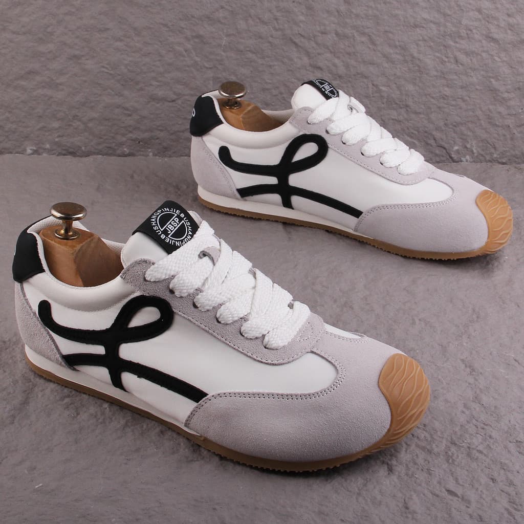 2026 Novo Estilo Masculino Cor Combinando Sapatos de Treinamento Alemão Verão Respirável Low-Top Forrest Gump Sapatos Ma