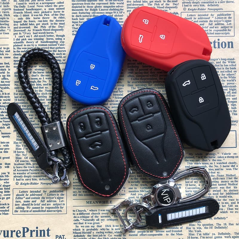 Adequado para novo estilo Hanteng X5 X7 V7 caso chave de Silicone do carro dedicado caso chave de couro genuíno controle