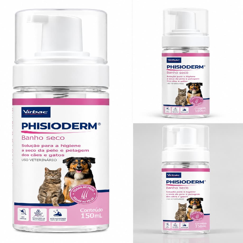 VIRBAC PHISIODERM BANHO SECO 150ML