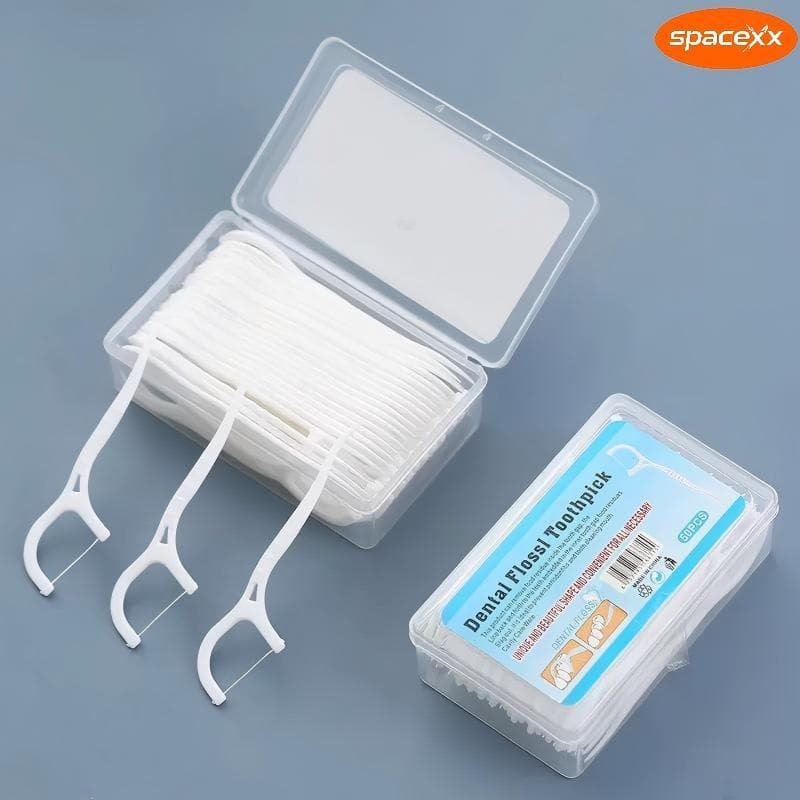 Fio Dental Picks Palitos Dentes Vara Dente Escova De Limpeza Interdental Pick Oral Higiene Cuidado-Spacexx