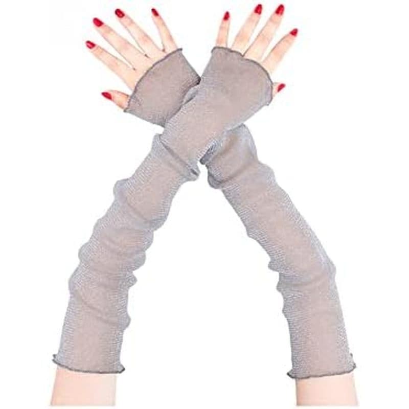 Luvas Femininas Aniler Até O Cotovelo , Malha De Renda , Tule , Sem Dedos , Manga Comprida , Para Dirigir , Férias