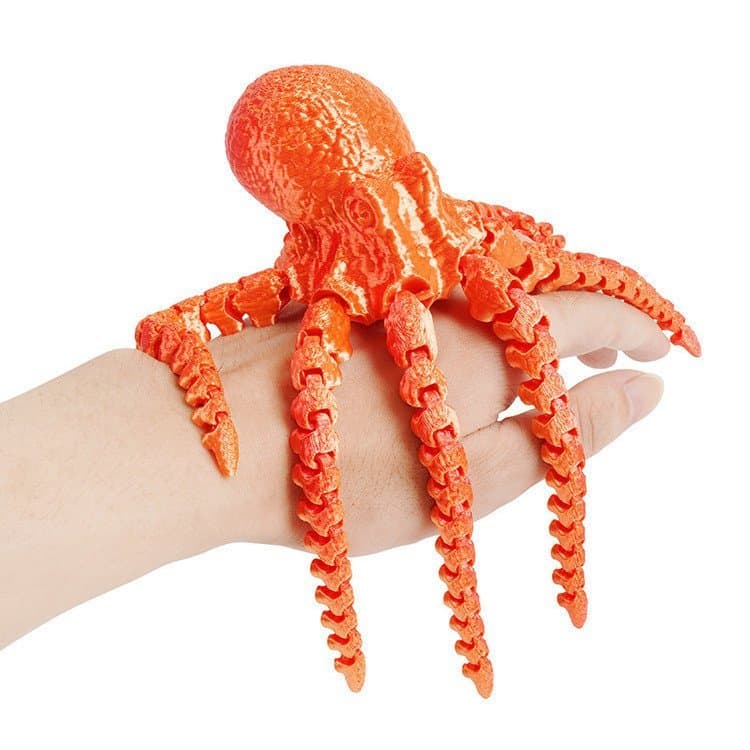 Modelo de impressão 3D, ornamentos criativos de polvo, simulação de polvo, presente para o Dia das Crianças, decoração d