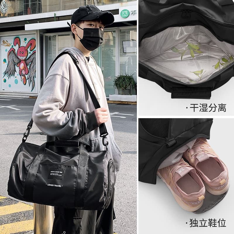 Saco de ginásio dos homens seco molhado separação leve esportes mochila portátil grande capacidade saco de viagem femini