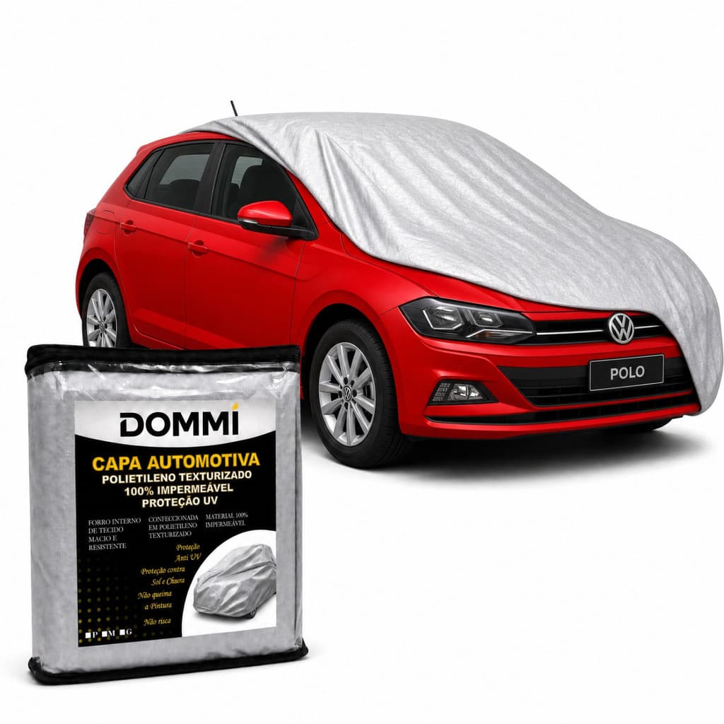 Capa Proteção Para Cobrir Carro POLO 100% Impermeável Sem Forro Com Forro Contra Sol e Chuva