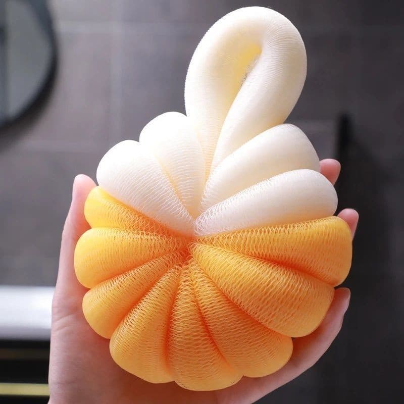 Bola de flor de banho High-End durável bonito grande denso bola de banho esfregando para trás espuma esfregando banho nã