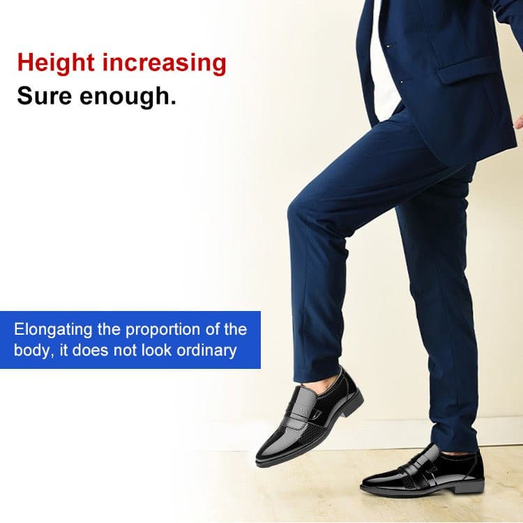 【Design Brilhante】Sapatos de couro masculinos elegantes e confortáveis Couro/Brilhante/Confortável