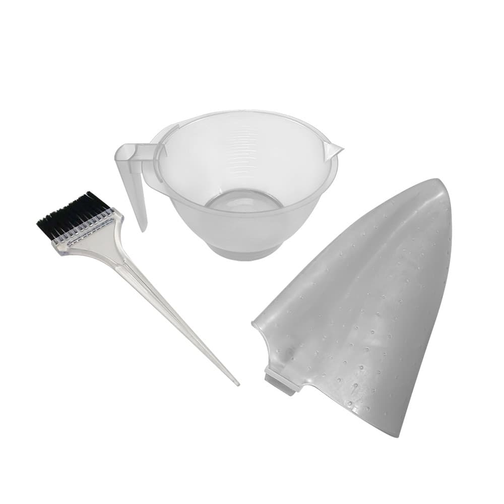 Kit Reflexo Touca Pincel Tigela Para Mechas Transparente Santa Clara