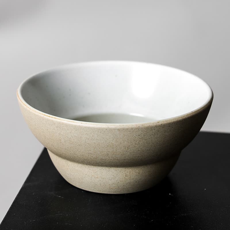Estilo montanha grés talheres cerâmica tigela de arroz cabaça café da manhã iogurte aveia salada frutas sobremesa tigela