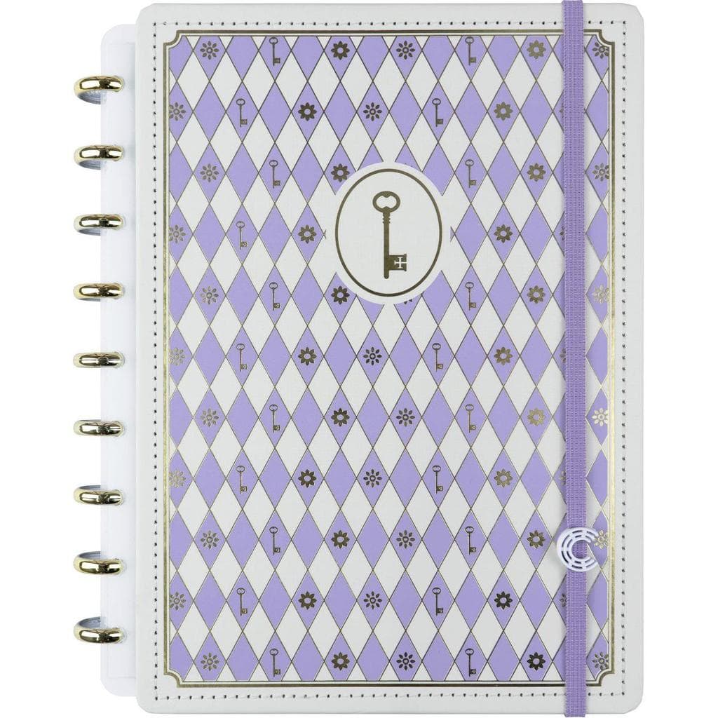 Caderno Inteligente Médio Isa Akkari Purple Key 80 fls. 190 mm x 255 mm - Caderno Inteligente