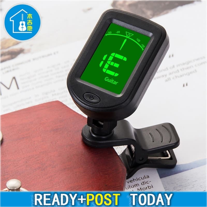 Afinador De Guitarra JOYO JT-01 Digital LCD Clip-on Ukuele Tuner Cromático Universal 360 Graus Rotativo