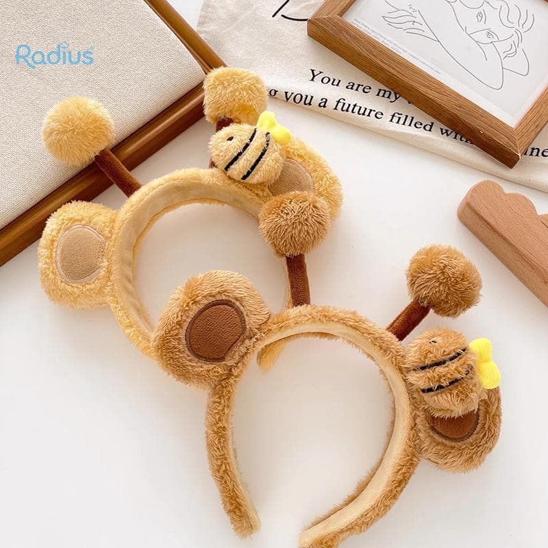Radius Cute Bee s , Criatividade Animal , Chapéu De Pelúcia De Desenho Animado , Grampos De Cabelo Super Fofos Para Lava
