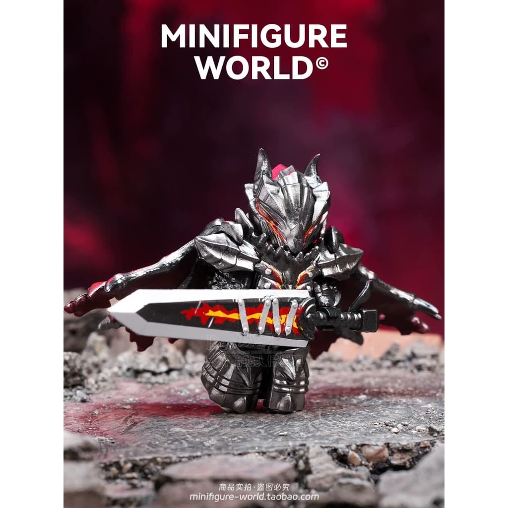 Espada vento lendário Gus asas da morte Berserker arma quadrinhos blocos de construção medievais minifiguras montagem me