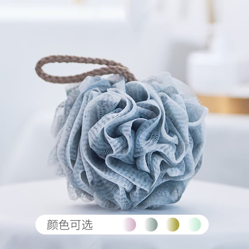 Estilo japonês gradiente bola de banho flor tamanho grande espuma banho homens mulheres casais limpeza esfregando volta