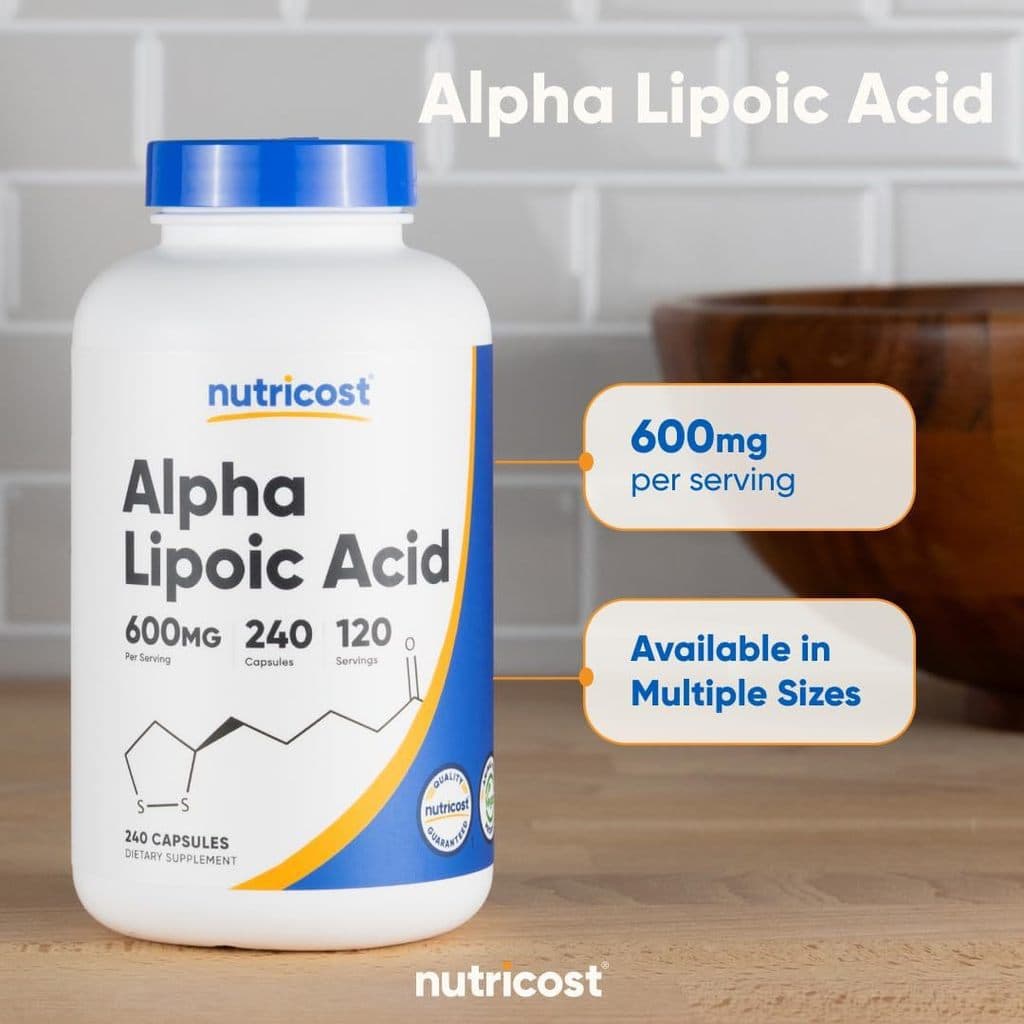 TK Cross-Border Venda Quente Ácido AlfaLipóico 600MG Cápsulas de Ácido Hidroclórico álcaliA2025 4JE5