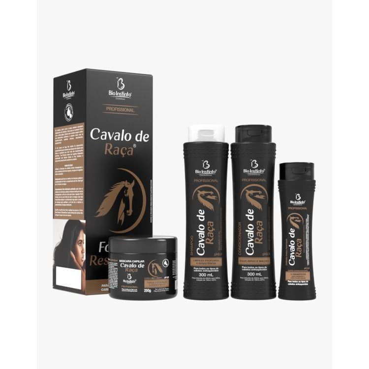 Kit Capilar Cavalo de Raça Com 4 Itens Bio Instinto