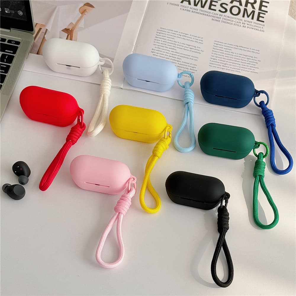 Capa protetora de silicone de luxo para fones de ouvido Bluetooth sem fio Sony WF-C710N C700N, com gancho DIVG E3PX