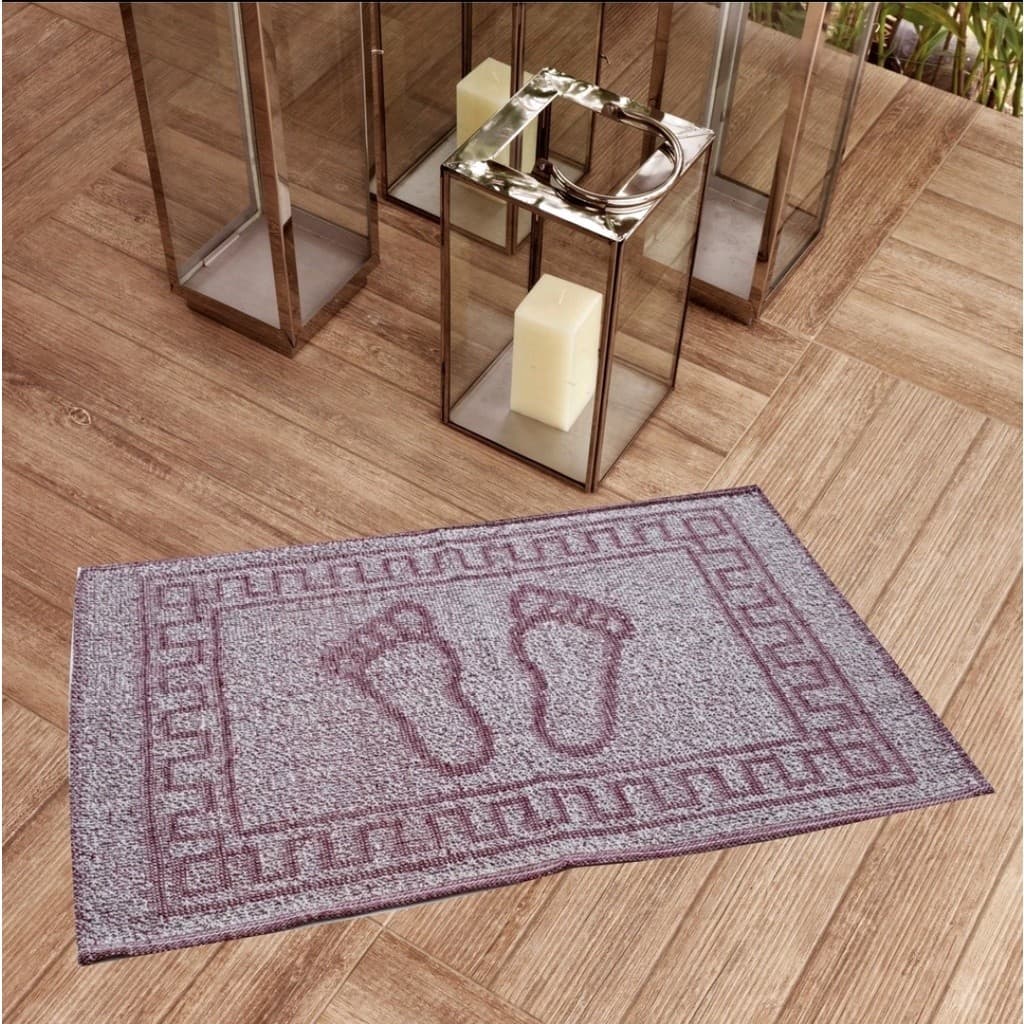 Kit com 05 Toalhas para Piso Banheiro Tapete Pezinho Confort 43cm x 65cm  100% Algodão Laune Haus