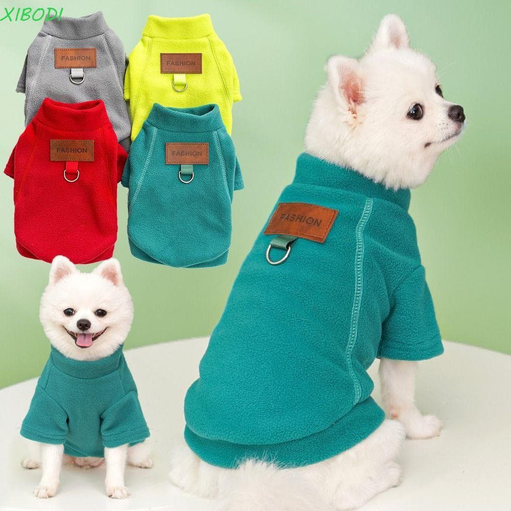 XIBODI Roupas Para Cachorros , Quentes E Sólidas Cães De Estimação , Camisa Com Base De Pelúcia Capuz Yorkshire Animais