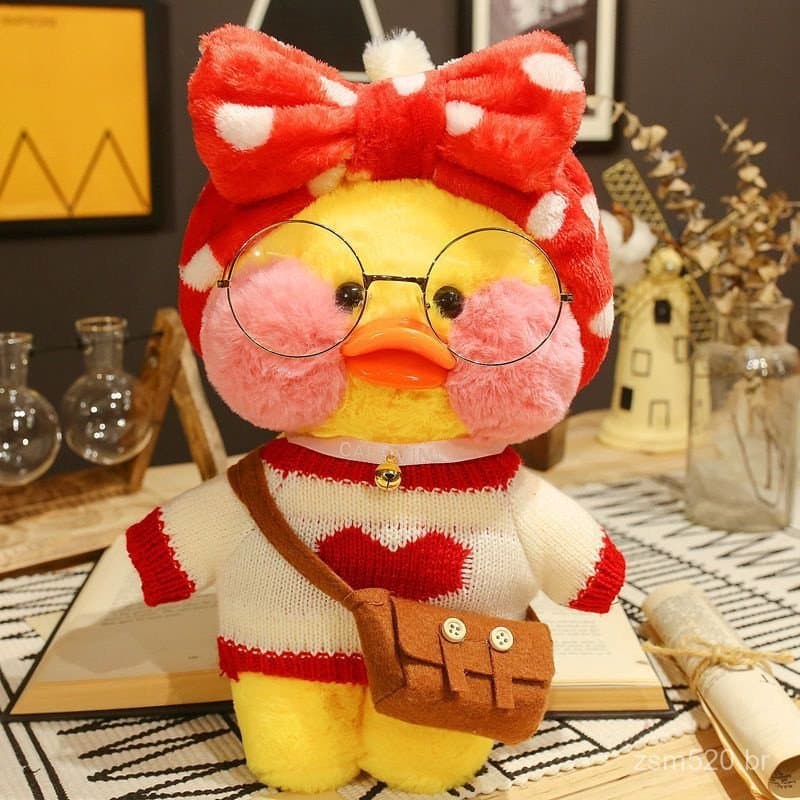 30cm alafanfan duck Boneca de Pelúcia de Pelúcia de Pato Amarelo Coreana de animais brinquedos infantil Presente de Aniv