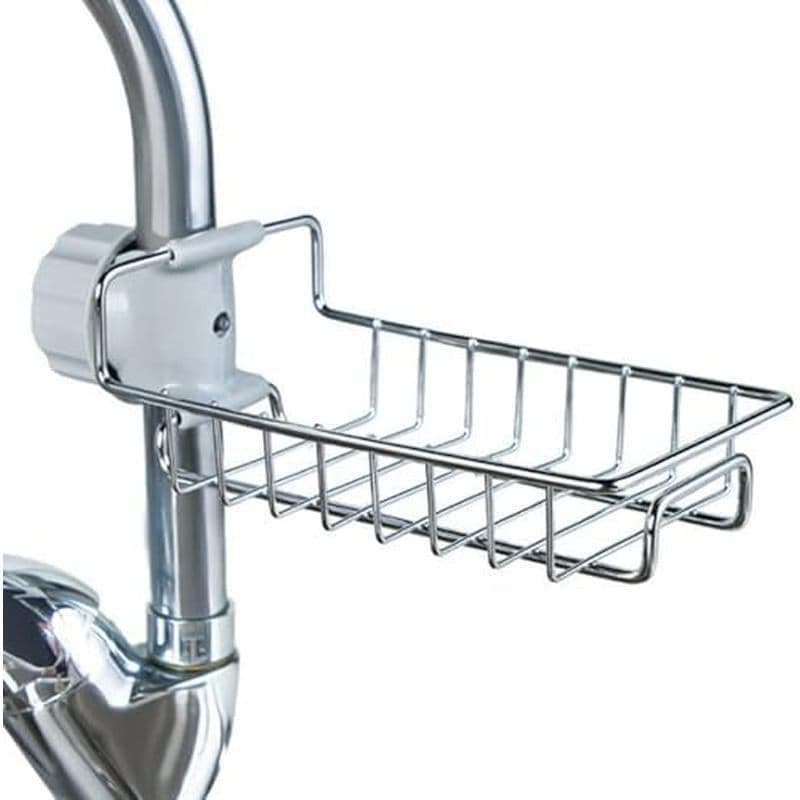 Organizador De Torneira De Pia De Cozinha , Suporte De Esponja Aço Inoxidável Em Torno , Caddy , De Rack De Armazenament