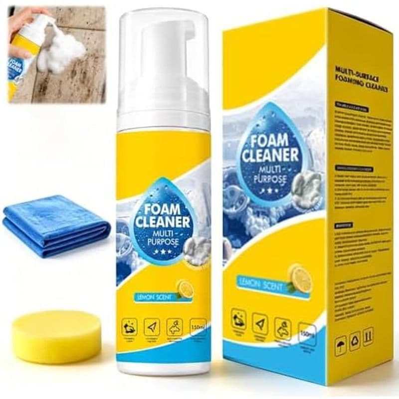 Limpador De Espuma Multienzima 4 Em 1 5 Onças/150 Ml , Spray De Limpeza Profunda Multifuncional , Poderoso & amp ; Limpa