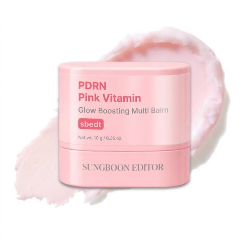 SUNGBOONEDITORPinkPDRN&VolufilineMultiBalmStick, Niacinamida, Colágeno, Stick Antirrugas, Bálsamo Multifuncional para Pr