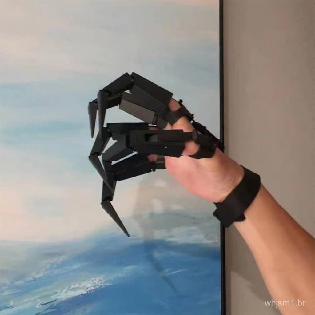 Dedos Articulados Criativos de Halloween, Mão de Esqueleto Falsa Assustadora, Luva de Dedo Realista para Cosplay, Adereç