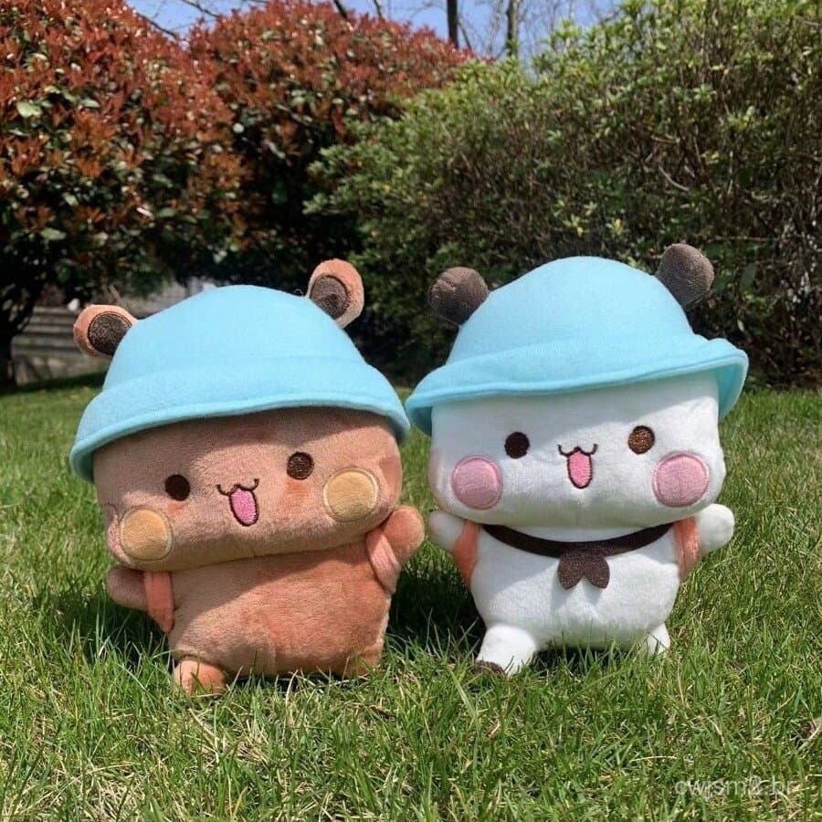 Bonecos de Urso Panda Yier, Brinquedo de Pelúcia Fofo Bubu Dudu, Adoráveis Personagens de Desenho Animado, Pelúcias Maci