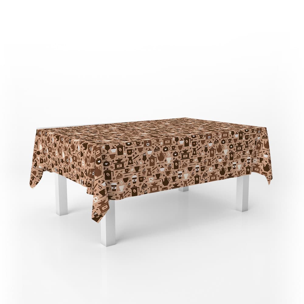 Toalha de Mesa Estampada Retangular Café da Tarde Oxford 280x140cm