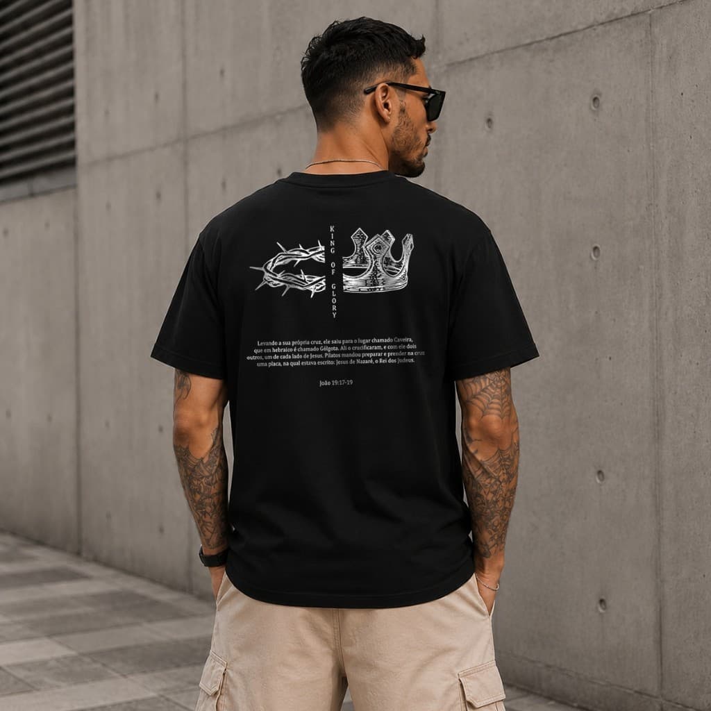 Camiseta Masculina 100% Algodão Religião Cristã Jesus Cristo