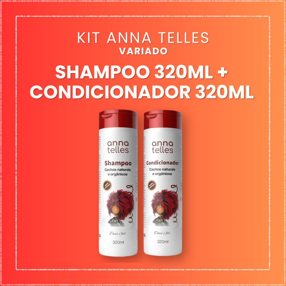 Kit Anna Telles - Shampoo 320ml + Condicionador 320ml