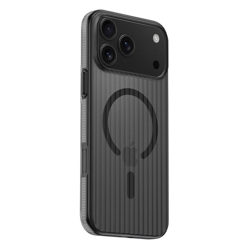 Capa ondulada com borda antiderrapante adequada para iPhone 17 Pro Max, iPhone Air, 16 Plus, anti-queda, 15 com sucção m