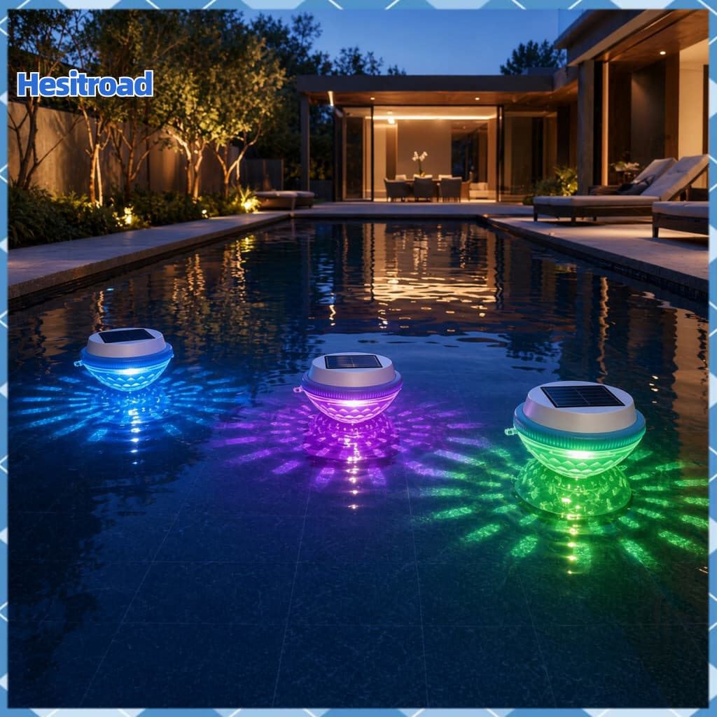 Luz Solar Flutuante Para Piscina Com Projeção Dinâmica De Peixes Led Que Muda De Cor À Prova D'água Piscinas , Lagoas ,