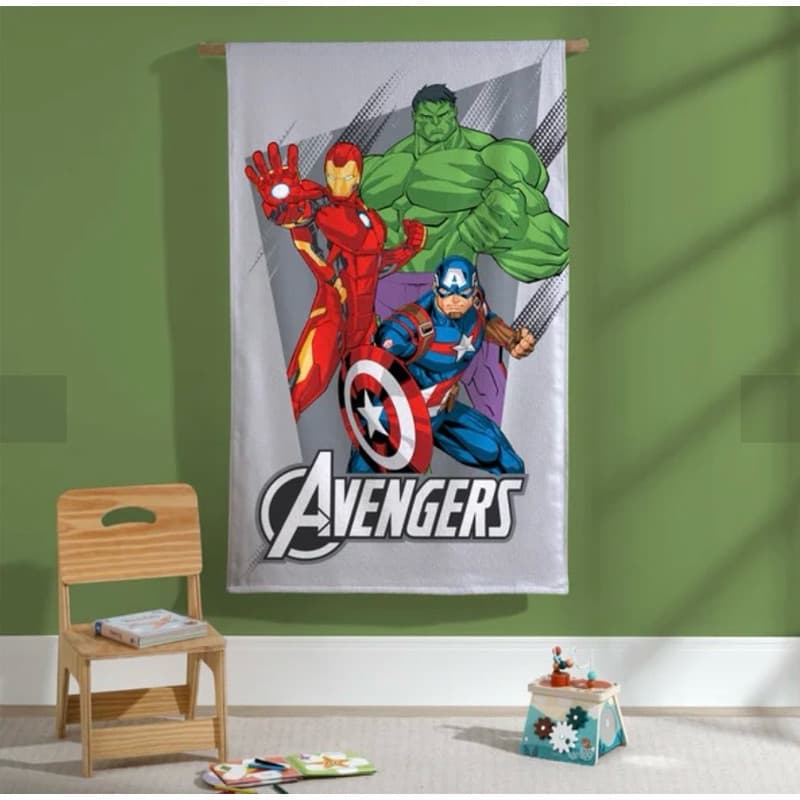 Toalha de Banho Capitão América Homem de Ferro Hulk AVENGERS Infantil Dohler