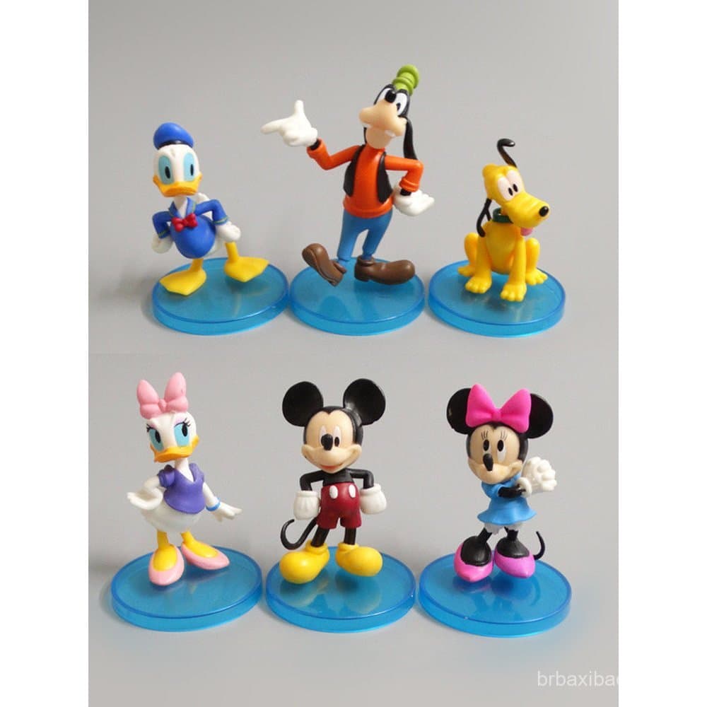 6 novos modelos de bonecos Miaomiaowu: Minnie, Pato Donald, Pateta, figuras de cães, modelos de escritório, decorações p