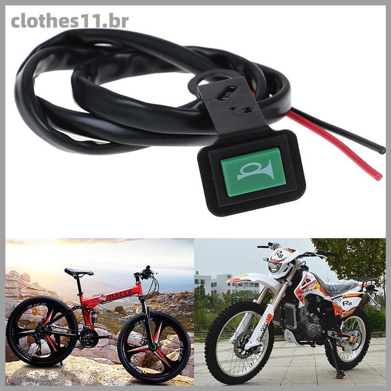 CLOT Botão Interruptor De Sinal De Buzina De Bicicleta Elétrica Motocicleta Scooter BR