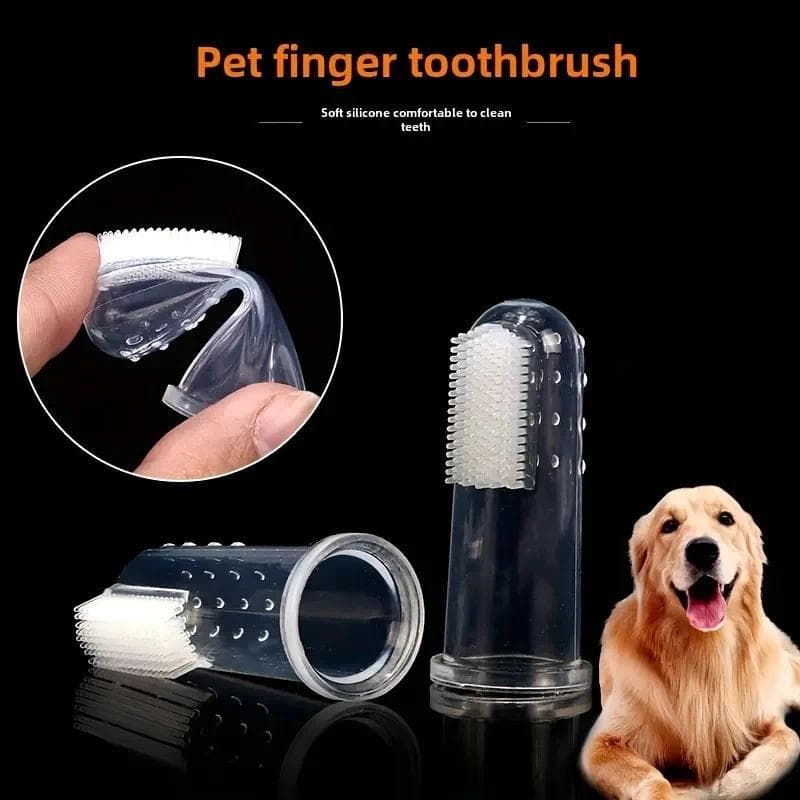 Escova De Dentes Para Cães , Silicone Macio , Dedo Animais De Estimação , Mau Hálito , Tártaro , Ferramenta Limpeza De G