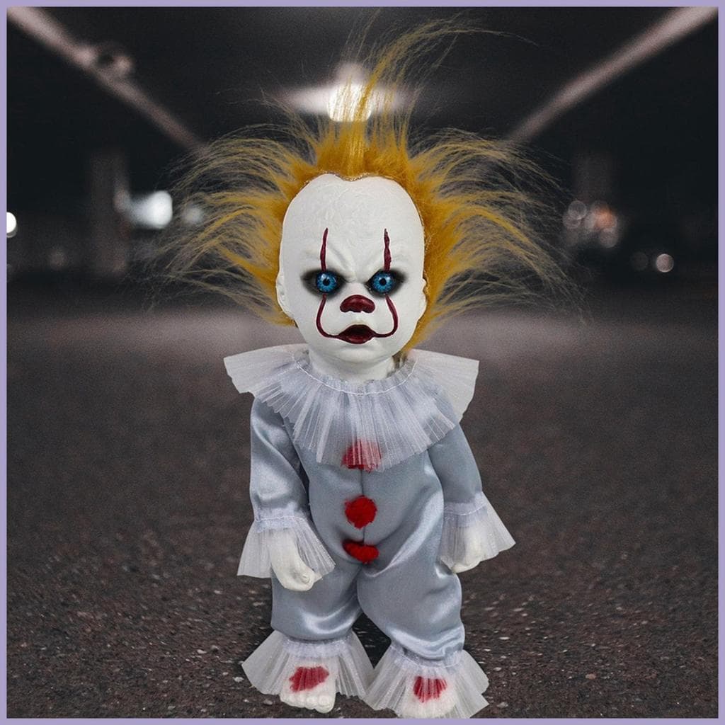 Figura De Palhaço Boneca Bonito Fofinho Horror Halloween Decoração 9.4in Dos Desenhos Animados Travesseiro De Pelúcia Pa