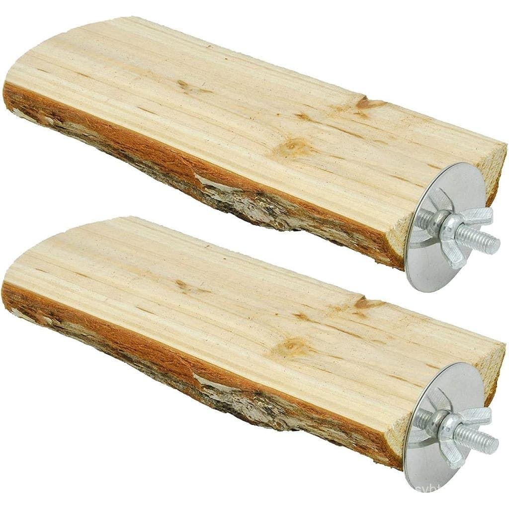 Niteangel Poleiro para Gaiola de Papagaio, Plataforma de Madeira para Pássaros (2 Pacotes)