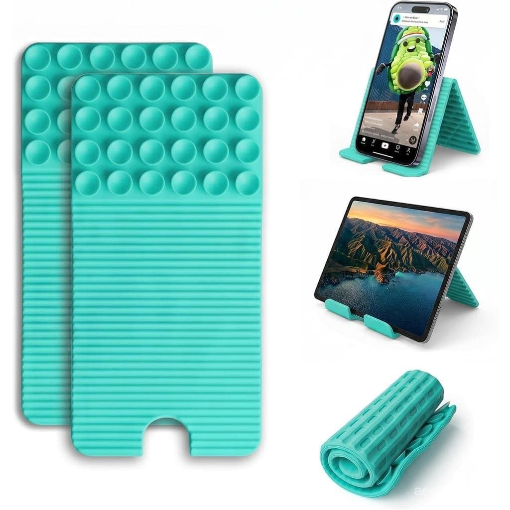 Suporte Flexível para Telefone com Ventosas e Recorte para Porta de Carregamento, Suporte Dobrável para Câmera Portátil