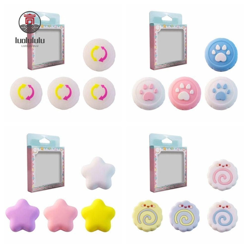 LUOLULULU 4 Unidades De Capa De Botão , Tampas De Joystick Antiderrapantes Para Gatos , Tampa Oscilante De Silicone Tama