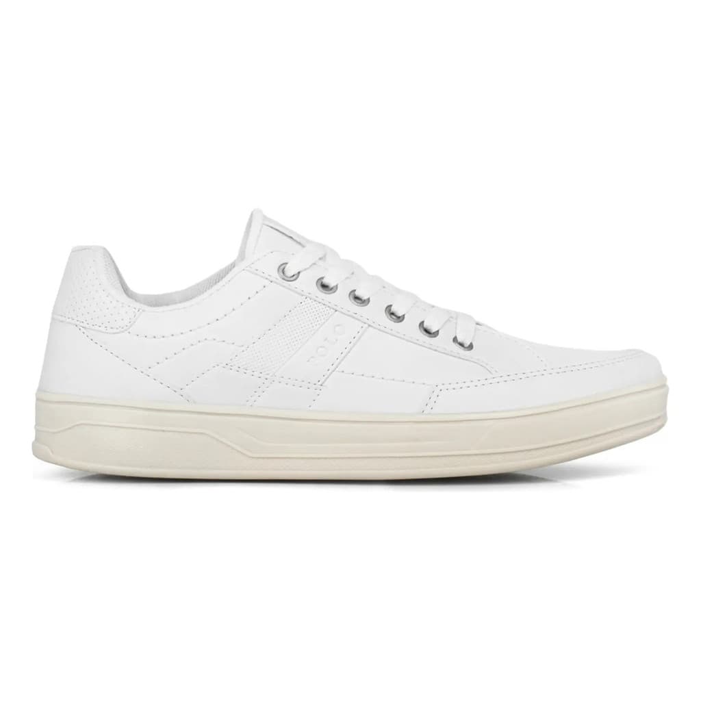 Sapatenis Casual Couro Esporte Fino Sneaker Sola Alta
