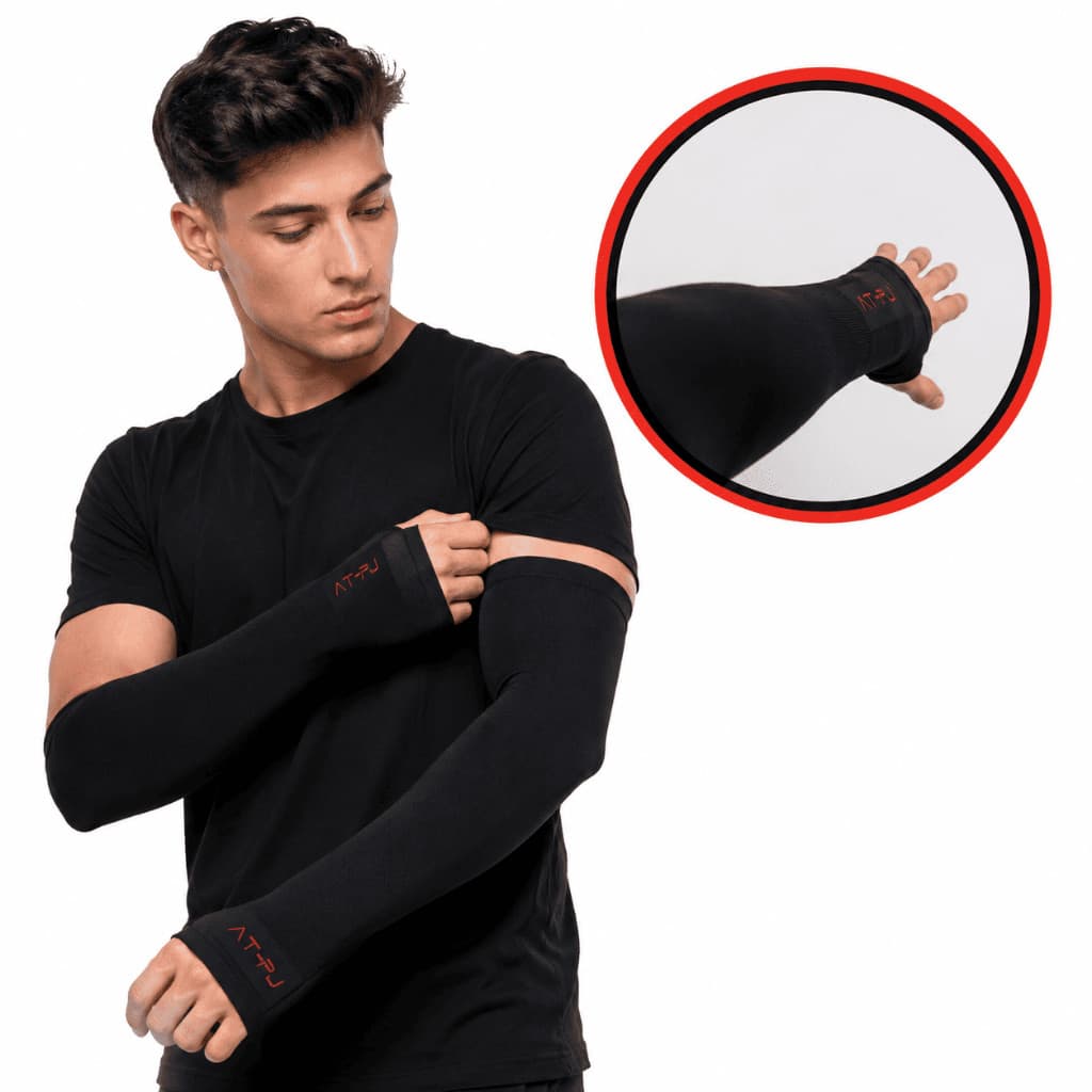 Manguito Esportivo Proteção Solar UV+50 Térmico Frio Moto Gamer Manga Longa Masculino e Feminino