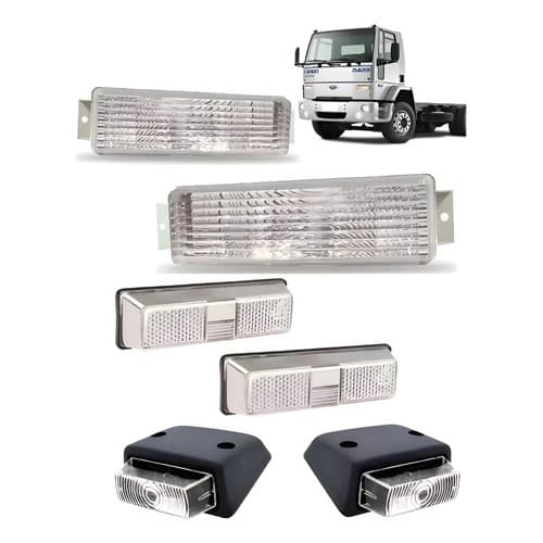 Kit Lanterna + Pisca + Teto + Delimitadora  Ford Cargo Cr Cristal