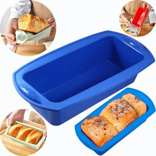 Forma Pão Retangular Silicone Lisa - Vinho