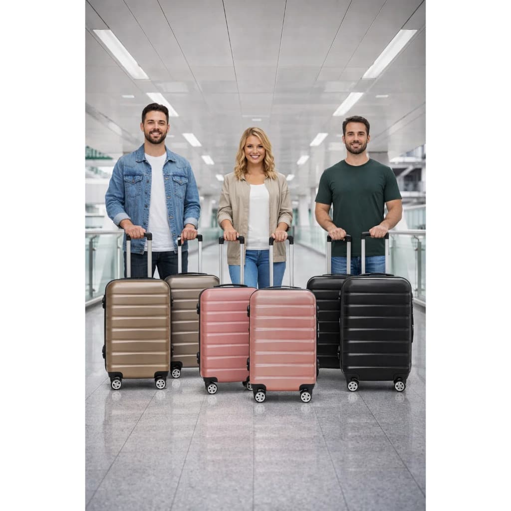 Kit Malas Viagem Rodas Giratórias Bagagem Bolsa Roupa Leva Viagem Mochila Organização