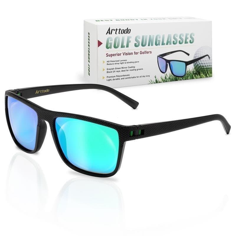 Óculos de Sol Polarizados UV Arttodo para Homens, Óculos Leves com Proteção UV para Golfe, Acessórios de Golfe para Home