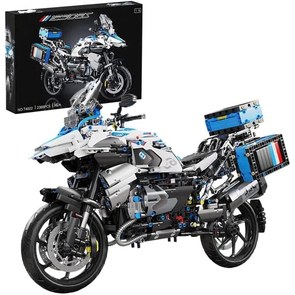 JOMIOD Bloco de Montar de Motocicleta, 2369 Peças, Modelo de Motocicleta de Corrida Tecnológica 1:5 para BMW R1250 GS, B